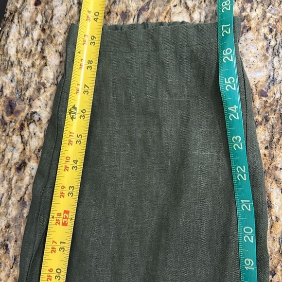 IXIMO Tapered Pants Linen Drawstring Back Elastic Waist Pants Size XL - Picture 10 of 11